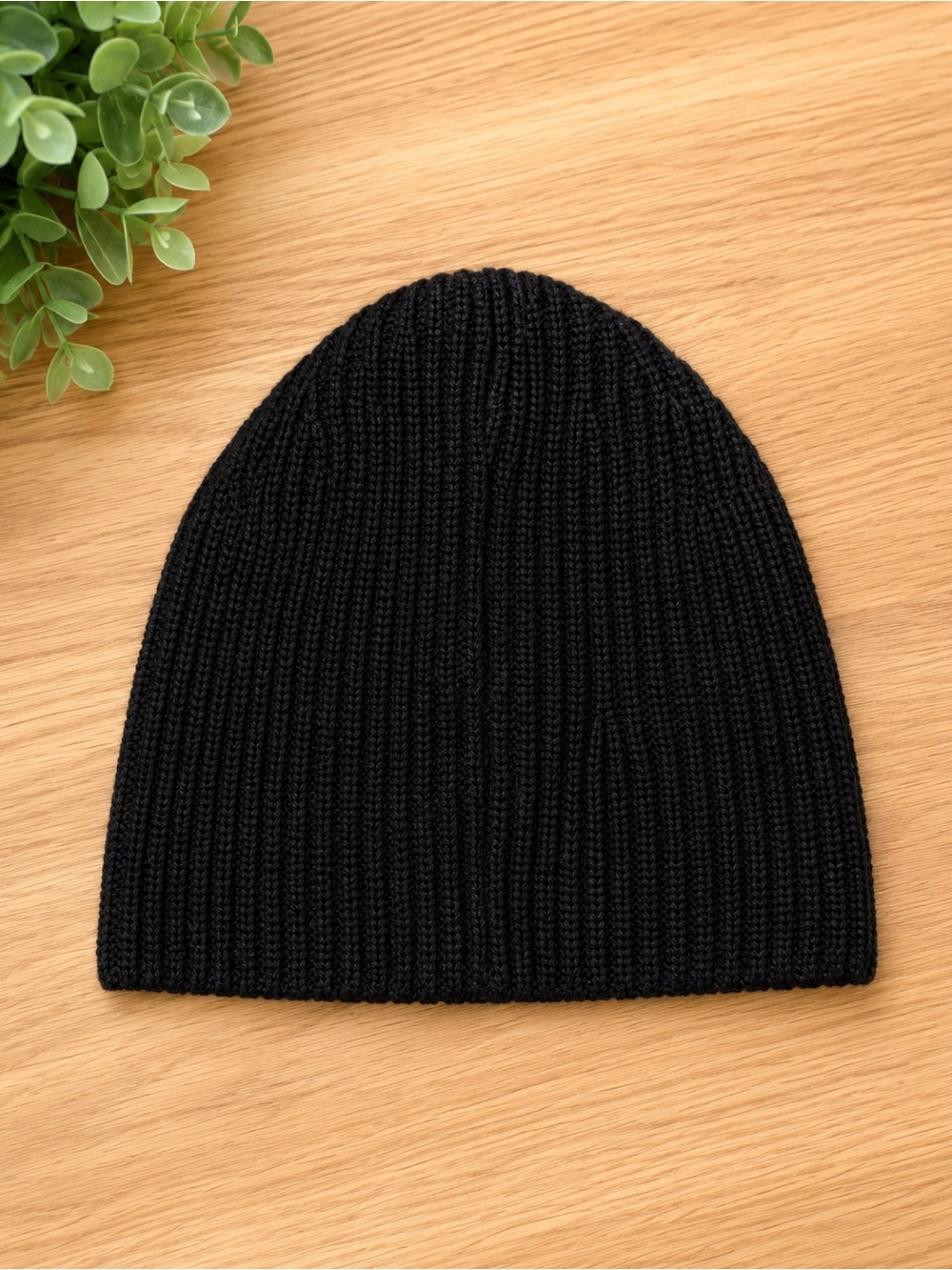 Calvin Klein Black Ribbed Knit Beanie & Scarf duo with Logo Patch - Picture 7 of 8